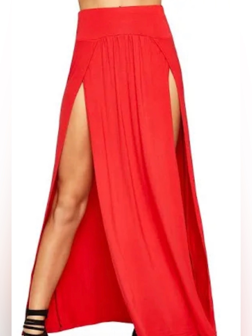 Coral orange Summer skirt and summer pants